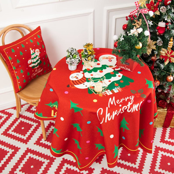 55 tums rund bordsduk jul bordsduk jul bordsduk