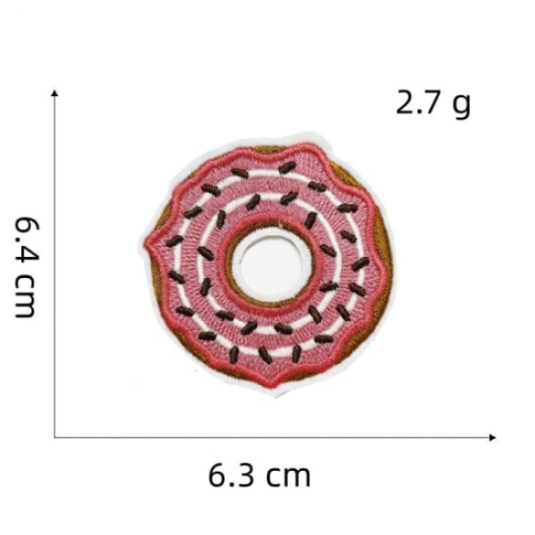12 stycken munkbroderi lapp, självhäftande broderi