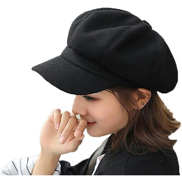 Kvinners Beret Hat Fransk Beret Vinter Høst Hat Damer Jenter Fas