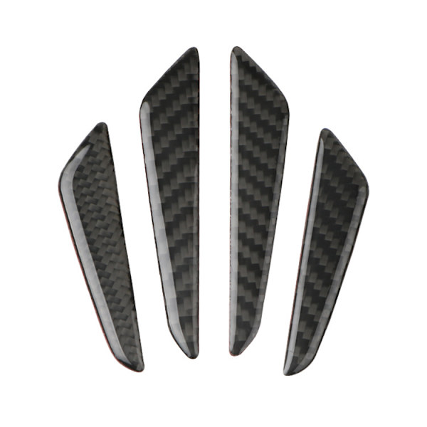 4 kpl Musta Hiilikuitu Auto Ovi Bump Protector Tarra Autoon