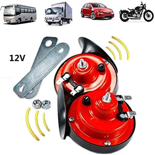 Tog Horn 12V 300dB Vanntett for Motorsykkel Lastebil Tog Båt C