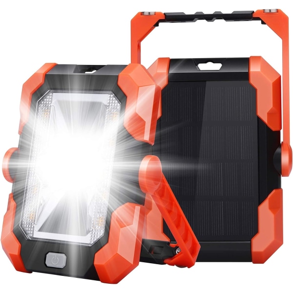 Oppladbar LED-flomlys USB solcellelader Spotlight Construct