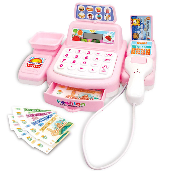 Rosa, elektronisk spel shopping leksakslåda, ljudeffekt leksakslåda, sup