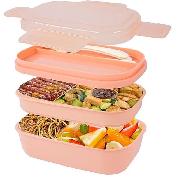 1 kpl lounasrasia - 1900 ml aikuisen lapsen bento-rasia bento-rasia Compa-kotelolla