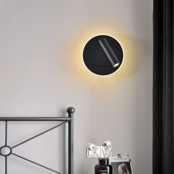 Sänglampa LED Vägglampa Inomhus Hotell Vägglampor Säng Korridor