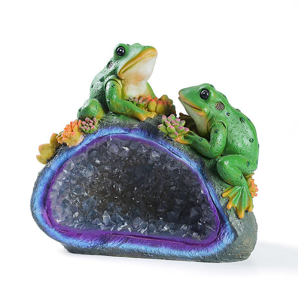 Dekorative dyr til have frø sol lys statue dyr
