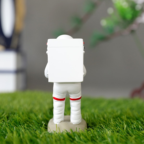 Klockdisplayställ Gammal hushållerska/astronaut Resin Figurine Mode