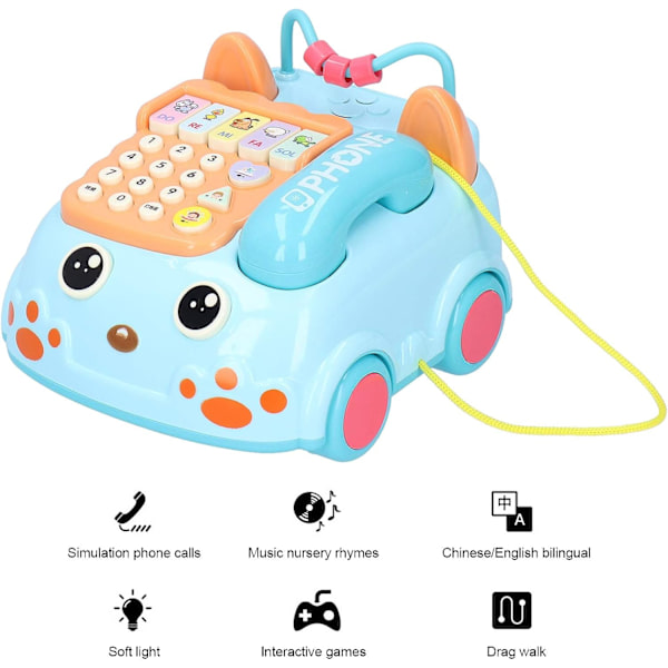 Barnens simulering telefonleksak tidig pedagogiska inlärningsleksaker w