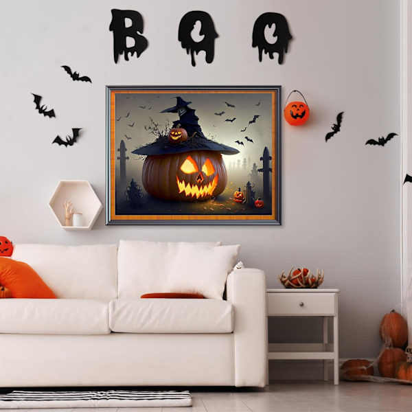 30*40CM Kurpitsa Kissa Timanttimaalaus Sarjat Aikuisille Lapsille, 5D DIY