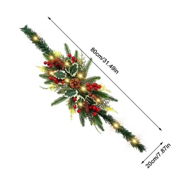 80cm Kunstig Julegirlander Postkasse Girlander Simulering Furu