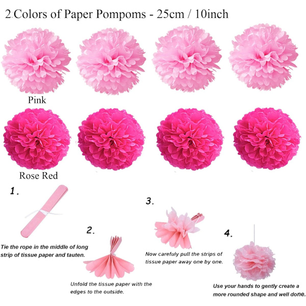 Paper fan flower party decoration (1