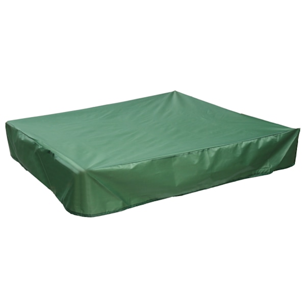 155x155x20cm, grön sandlådeöverdrag, fyrkantig dammtät testsandlåda
