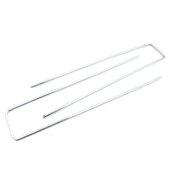 10 U-formede teltpløkker galvaniserede jordankre 15cm