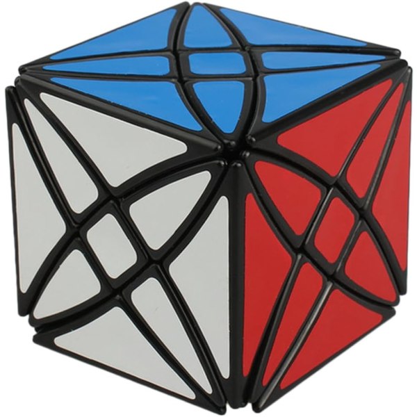 Flower Rex palapelikuutio, 8 akselinen heksahedron terälehdet, epäsäännölliset