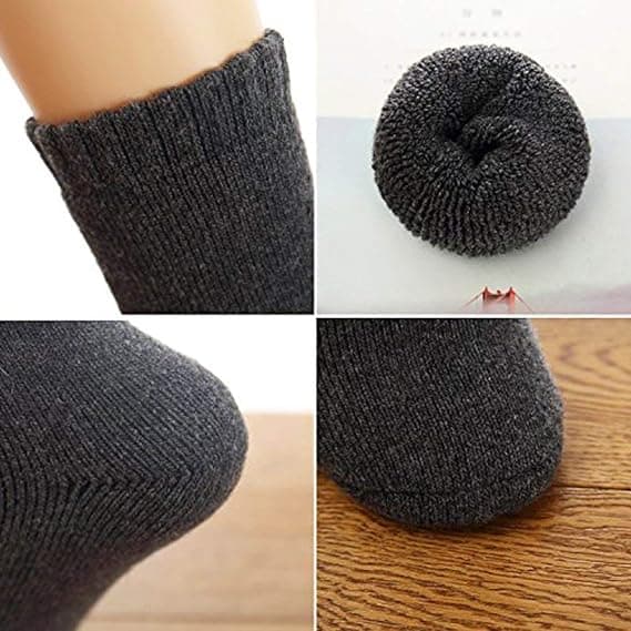 3-pack enfärgade herrstrumpor varma, mjuka, varma, andningsbara,