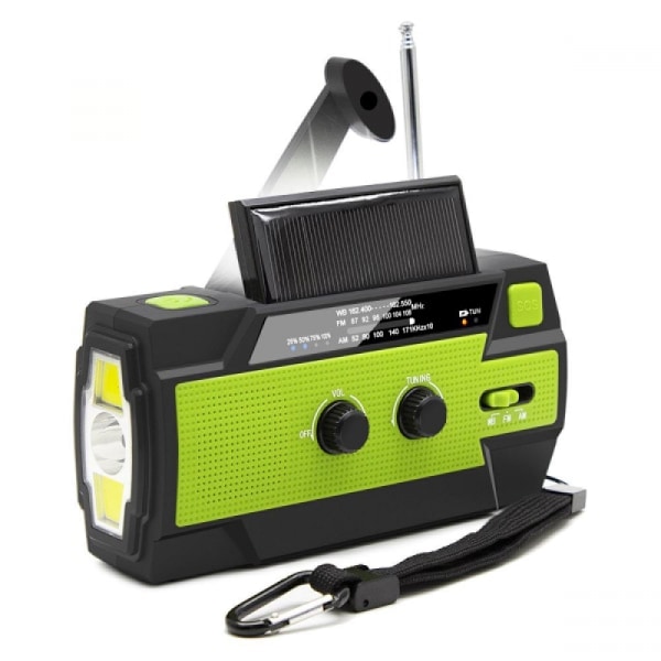 Kampikahvainen radio 4000mAh aurinkokenno