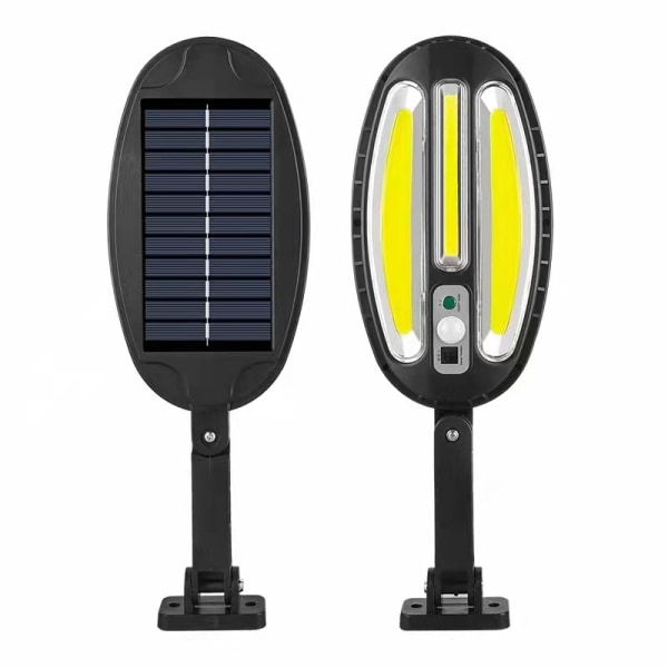 Solcelledrevet LED-vegglampe med menneskelig kropps induksjon utendørs vanntett hjem