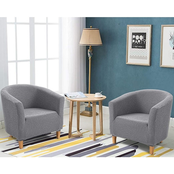 Fåtöljöverdrag, Jacquard Stretch Tub Chair Soffa Överdrag (Bad C
