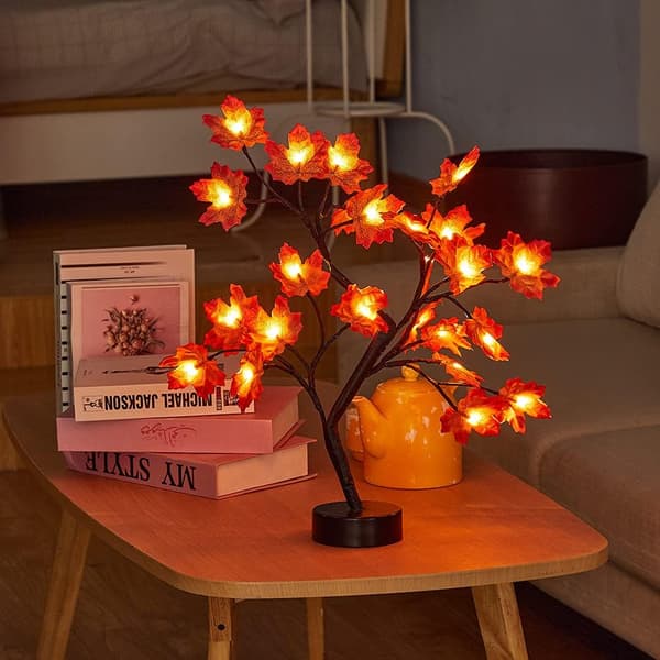1 st Maple Leaf-ljus för jul, 24 LED Maple Leaf-ljus, USB Mapl