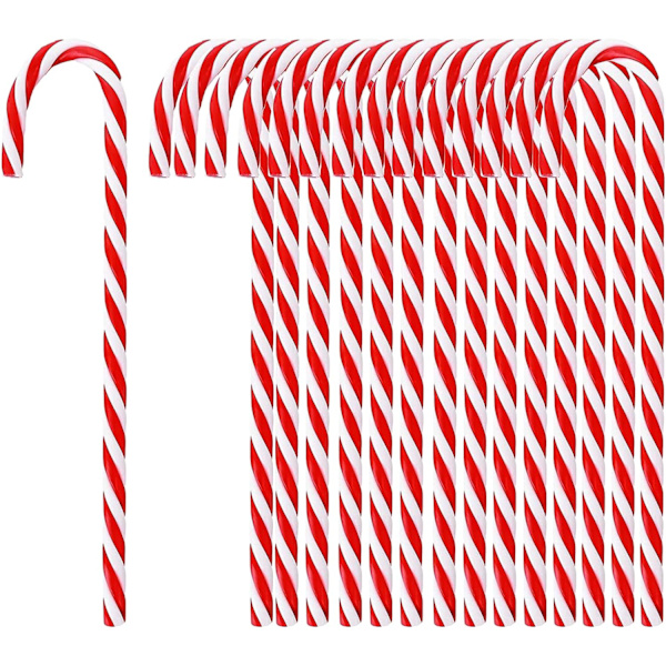 18 st (15 cm) Julgransgodis Käpp Pendants, Candy Canes Ch