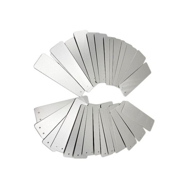 100 st rektangulära aluminium trädgårdsetiketter