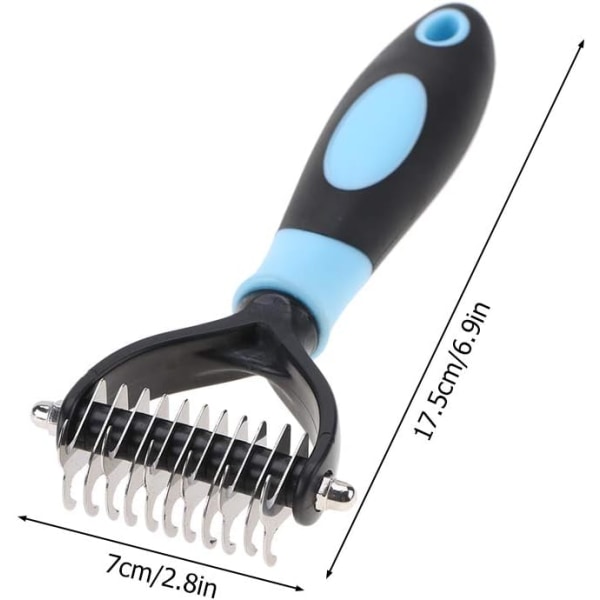 Pet Grooming Detangling Comb Rustfritt Stål Profesjonell Knute Co