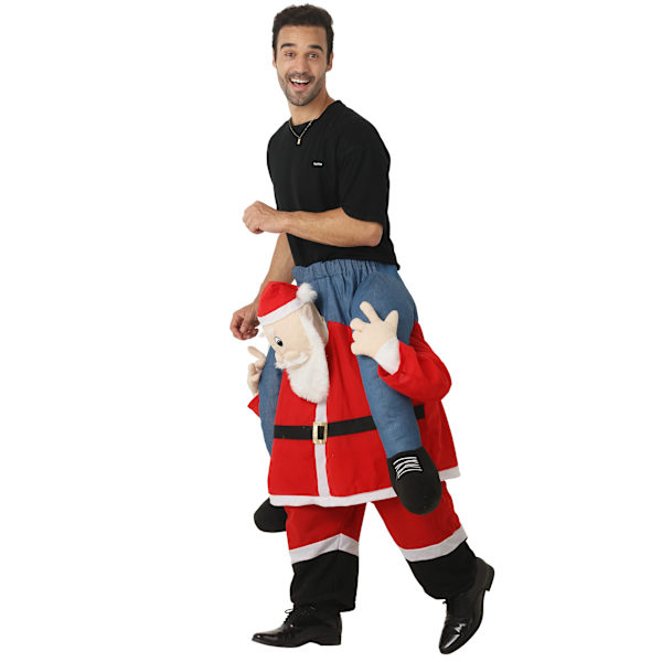 Jul stil, jul djur bär byxor, vuxen tomten