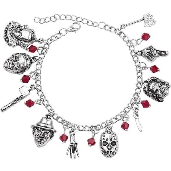 Halloween Uhyggelig Charm Armbånd Horror Spøgelse Smykker Gave til Movi