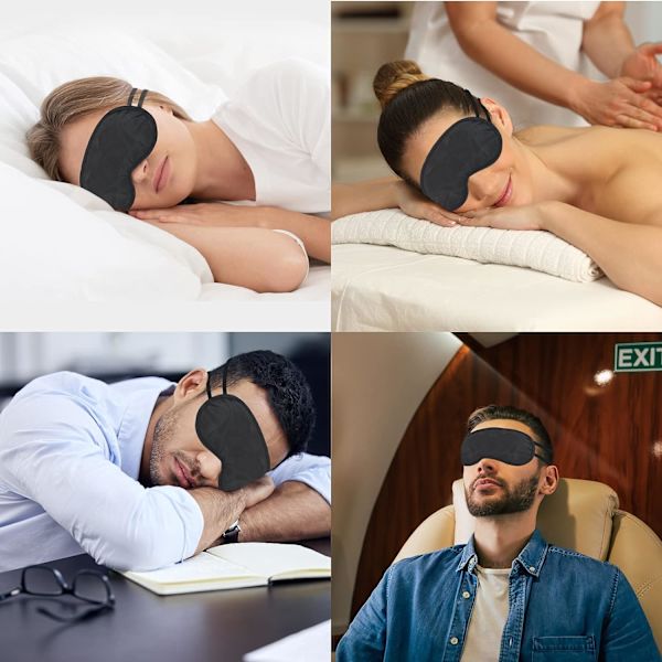 40 stycken nattmask, mjuk ögonmask för att blockera sol och ljus när du sover