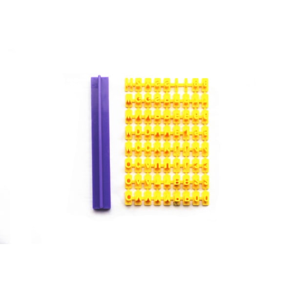 1 stk DIY tall- og bokstavkake trykkform alfabet stempel prege