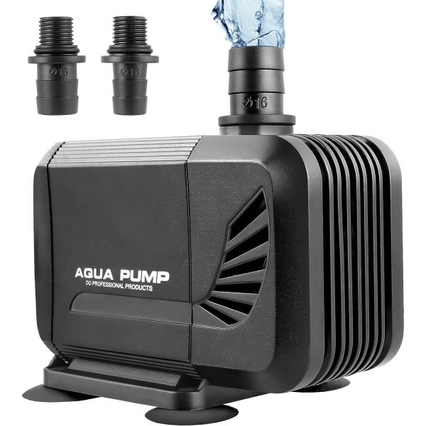 15W dränkbar vattenpump 1500L/H Mini Silent Pump Aquarium Pump