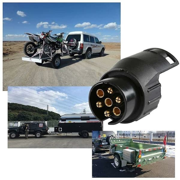Trailer Stik Adapter, Universal Tilbehør, Vandtæt 7 Pin til