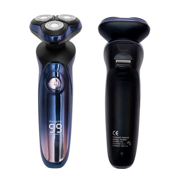 Multifunksjonell elektrisk barbermaskin LCD digital display fire i én