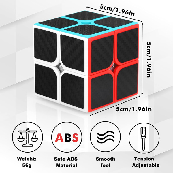 Nopeuskuutio 2x2x2 Magic Puzzle Cube 2 by 2 Cubo Magic Speedcubin