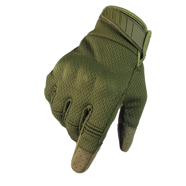 Militärgrön M-handskar Mjuk Andningsbar Pekskärm Full Finger