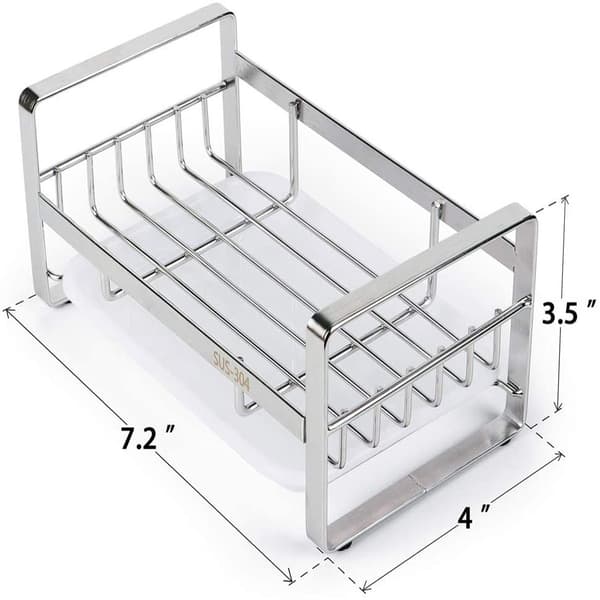 Silver, 7,2 * 4 * 3,5 tum disktrasehållare, kökstillbehör sh