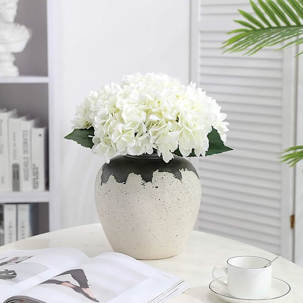 Kunstig hortensia, hvid hortensia buket, brugt til bryllup,