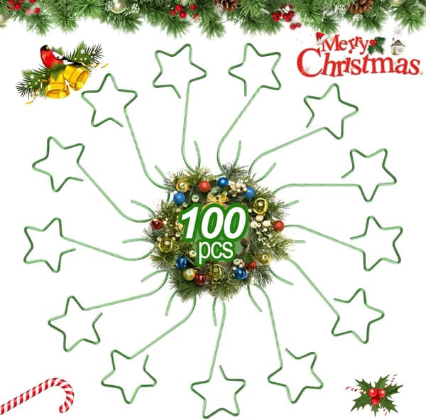 100 julekulekroker, julepynt, S-formet julepynt