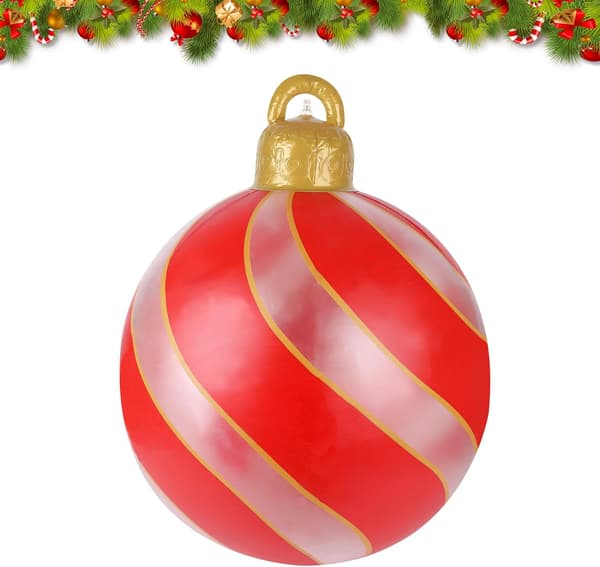 Julekugle, 60 cm julekugle til udendørs julepynt
