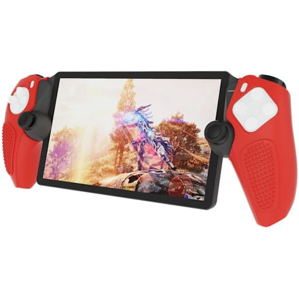 Punainen silikoninen liukuestekansi Sony PS5 Playstation Portal/PS P:lle