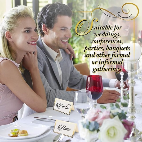200 elegante plasskort, bordkort - Bryllup, jul,