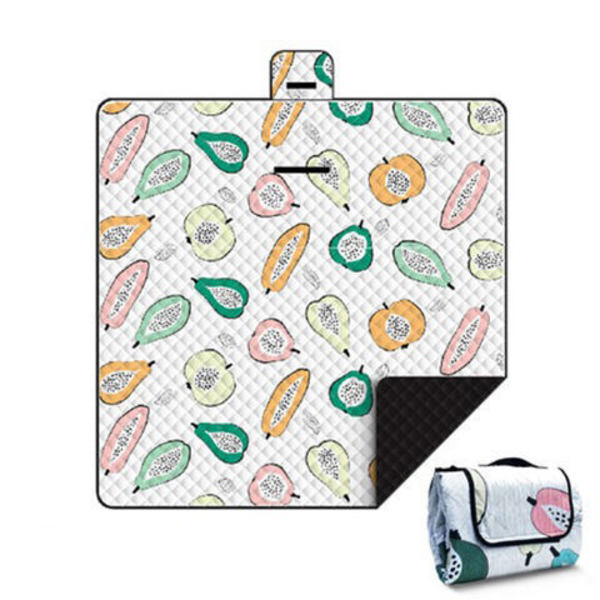 （1）Hopfällbar picknickfilt 200 X 200 Cm, Xxl picknickfilt Vatten