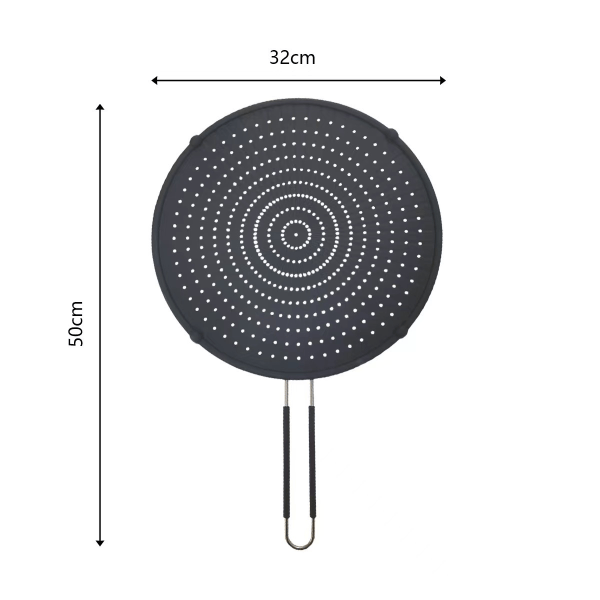 Stänkskydd för matlagning med långt handtag 50 * 32CM - stänkskydd för spis