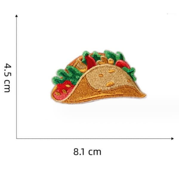 8 stykker Mexico broderi patch, broderi selvklebende lapper