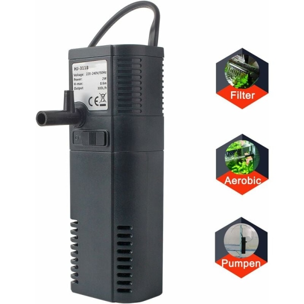 Akvariefilter Internt filter Internt filterpumpe med spray R