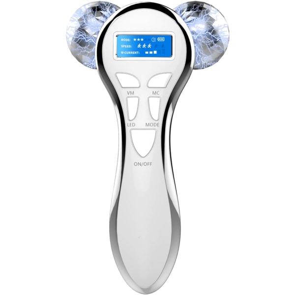 4D Microcurrent Face Massager Roller, sähköinen ladattava Face L