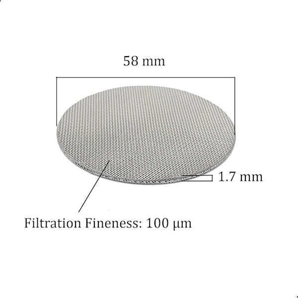 2-pack 53 mm tjocka återanvändbara kaffegaller för espressokaffe F