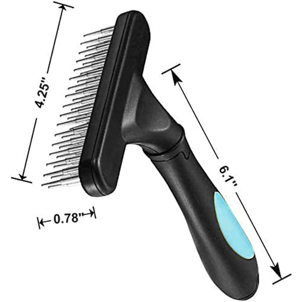 Dematting Rake for Dogs Dobbel rad rund kam for Cat Dematting R
