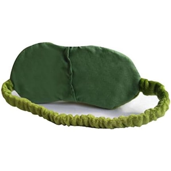 (Vihreä) Silmämaski, Fluff Face Sleepy Face Funny Novelty Cartoon Fr