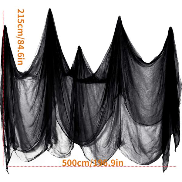 1 stk. Sort Halloween Dekoration Halloween Uhyggelig Klud, Spooky Cot
